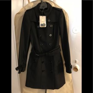 NWT Burberry Cashmere Wool Trench Coat